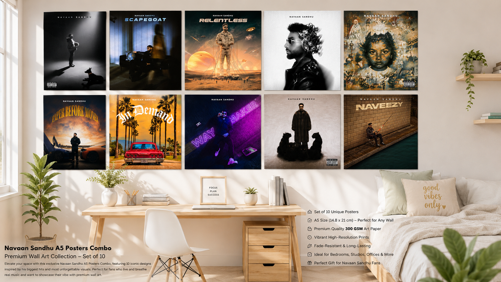 Navaan Sandhu A5 Posters Combo