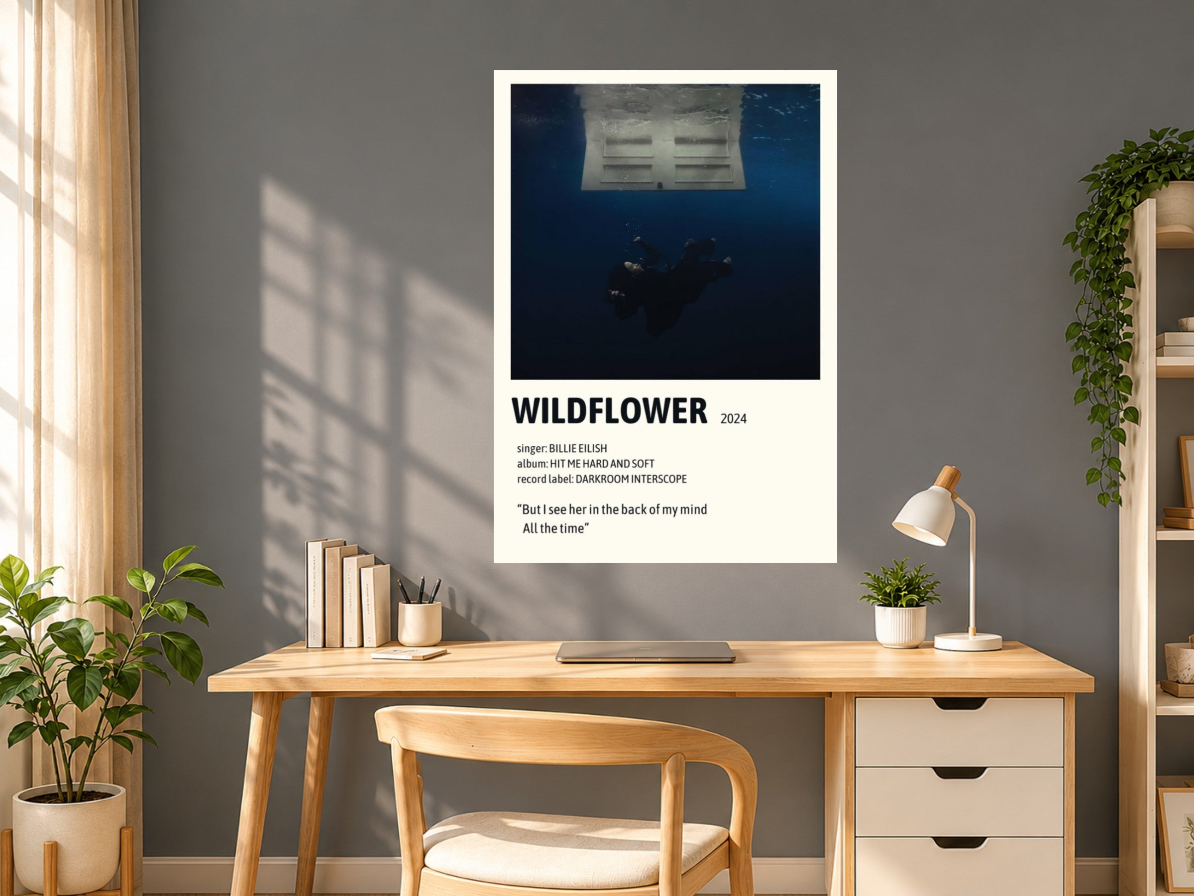 Wildflower Billie Eilish A5 Poster PN26