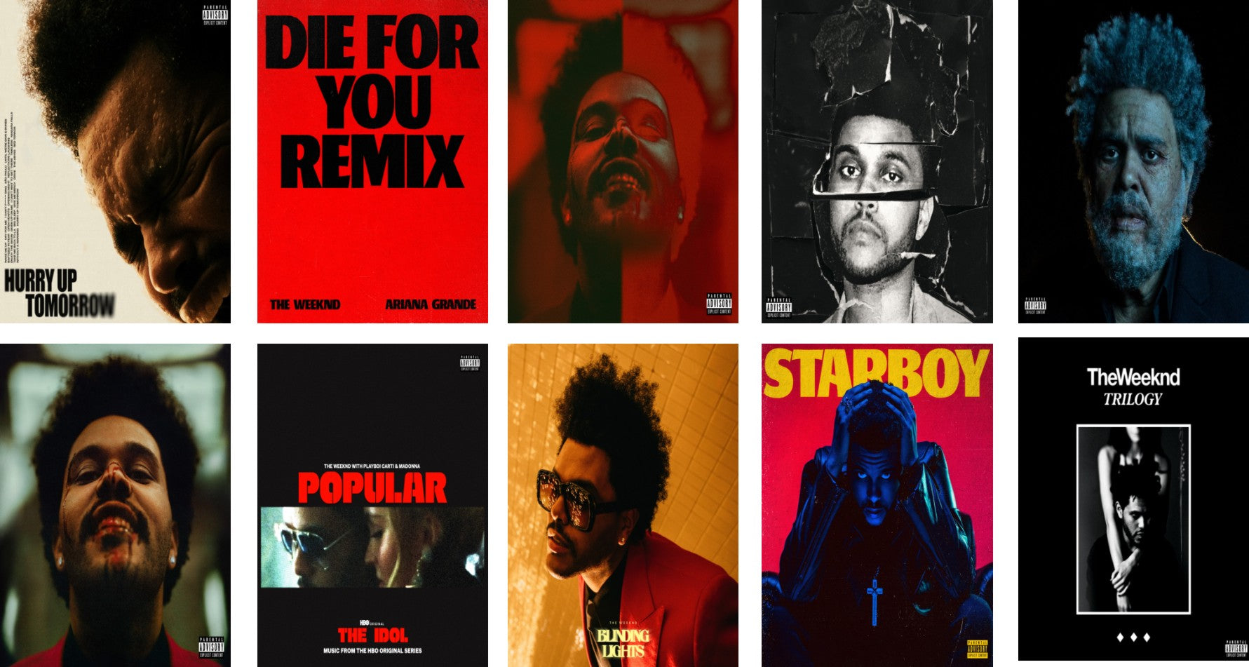 The Weeknd A5 Posters Combo